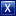 Letter X blue icon