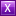 Letter X violet icon