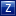 Letter Z blue icon