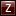 Letter Z red icon