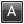 Letter A grey icon