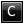 Letter C black icon