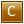 Letter C gold icon