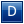 Letter D blue icon