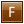 Letter F orange icon