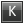 Letter K grey icon