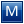 Letter M blue icon