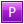 Letter P pink icon