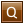 Letter Q orange icon