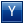 Letter Y blue icon