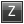 Letter Z grey icon
