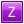 Letter Z pink icon