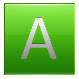 Letter A lg icon