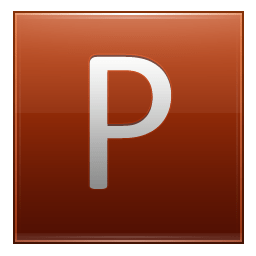 Letter P orange icon