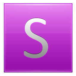 Letter S pink icon