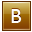 Letter B gold icon