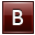 Letter B red icon