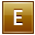 Letter-E-gold icon