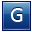 Letter G blue icon