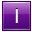 Letter I violet icon