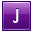 Letter J violet icon