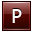 Letter-P-red icon