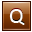 Letter Q orange icon