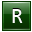 Letter R dg icon