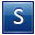Letter S blue icon