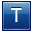 Letter T blue icon