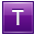 Letter-T-violet icon
