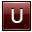 Letter-U-red icon
