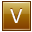 Letter V gold icon