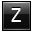 Letter Z black icon