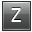Letter Z grey icon