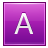 Letter A pink icon