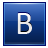 Letter B blue icon