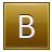 Letter B gold icon