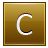 Letter-C-gold icon