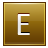 Letter-E-gold icon
