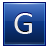 Letter G blue icon