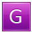 Letter G pink icon