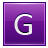 Letter G violet icon