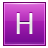 Letter H pink icon