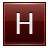 Letter-H-red icon
