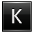 Letter-K-black icon
