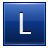 Letter L blue icon