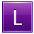 Letter L violet icon