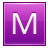 Letter M pink icon