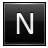 Letter-N-black icon